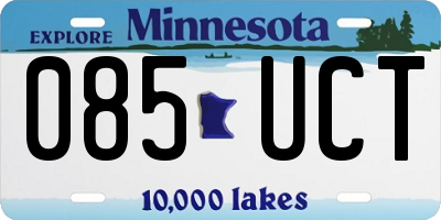 MN license plate 085UCT
