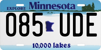 MN license plate 085UDE