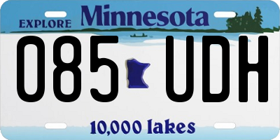 MN license plate 085UDH