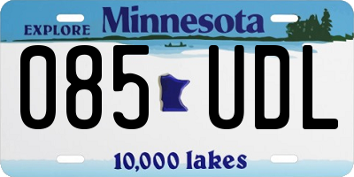 MN license plate 085UDL