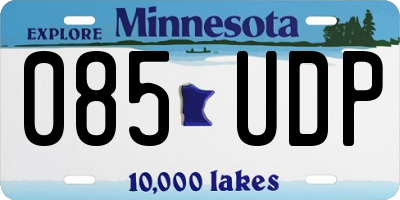 MN license plate 085UDP