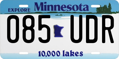 MN license plate 085UDR