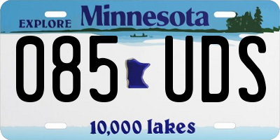 MN license plate 085UDS