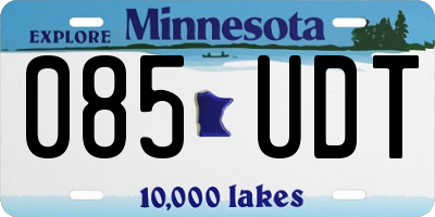 MN license plate 085UDT