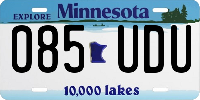 MN license plate 085UDU