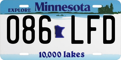 MN license plate 086LFD