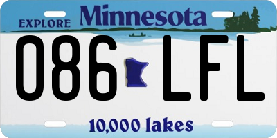 MN license plate 086LFL