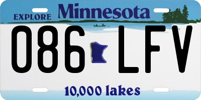 MN license plate 086LFV