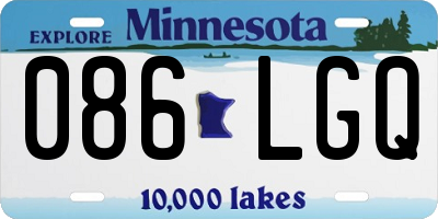MN license plate 086LGQ