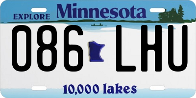 MN license plate 086LHU