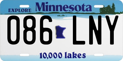 MN license plate 086LNY