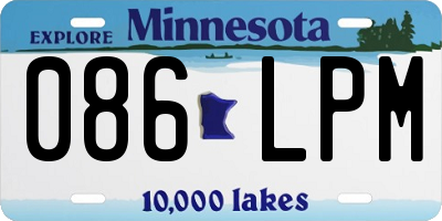 MN license plate 086LPM