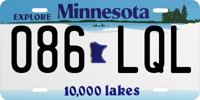 MN license plate 086LQL