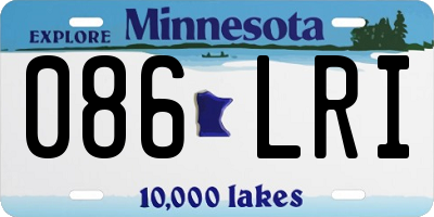 MN license plate 086LRI