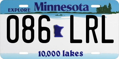MN license plate 086LRL