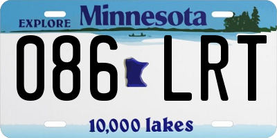 MN license plate 086LRT