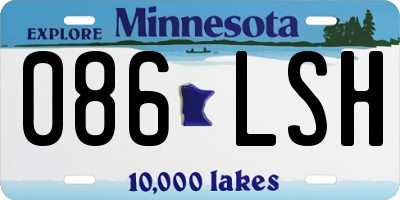 MN license plate 086LSH