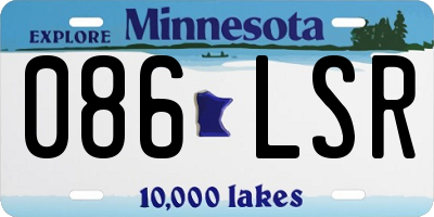 MN license plate 086LSR