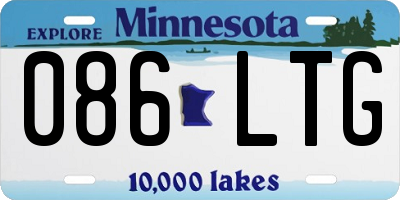 MN license plate 086LTG