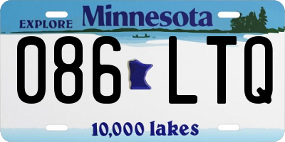 MN license plate 086LTQ