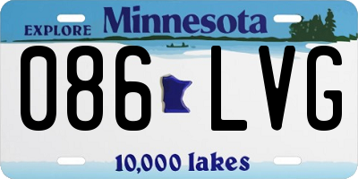 MN license plate 086LVG