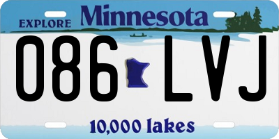 MN license plate 086LVJ