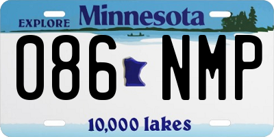 MN license plate 086NMP