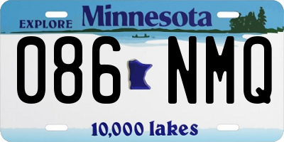 MN license plate 086NMQ