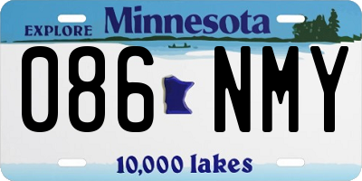MN license plate 086NMY