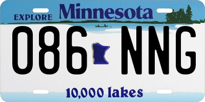 MN license plate 086NNG
