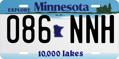 MN license plate 086NNH