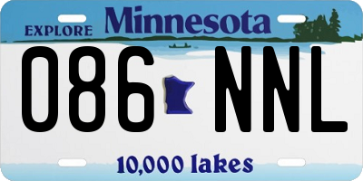 MN license plate 086NNL