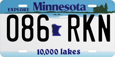 MN license plate 086RKN