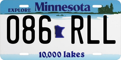 MN license plate 086RLL