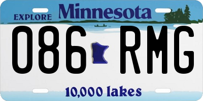 MN license plate 086RMG