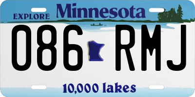 MN license plate 086RMJ
