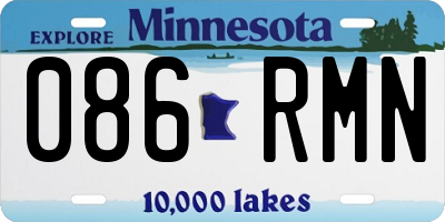 MN license plate 086RMN