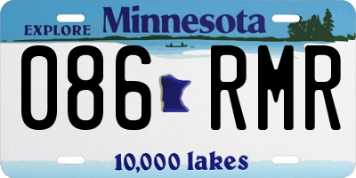 MN license plate 086RMR