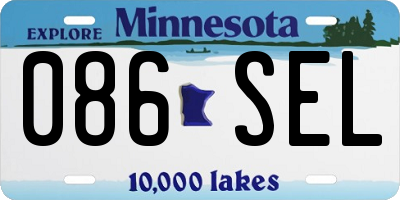 MN license plate 086SEL