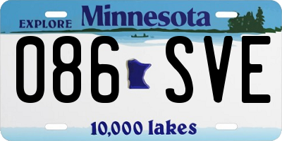 MN license plate 086SVE