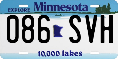 MN license plate 086SVH