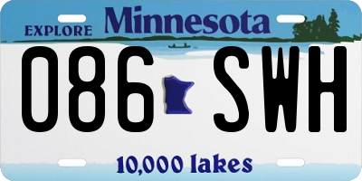 MN license plate 086SWH