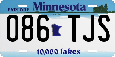 MN license plate 086TJS