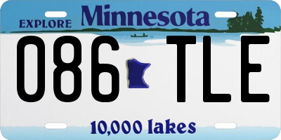MN license plate 086TLE