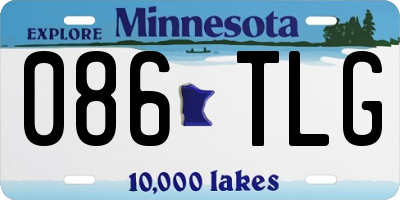 MN license plate 086TLG