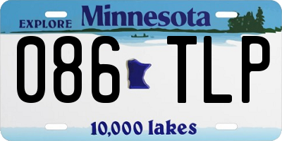 MN license plate 086TLP