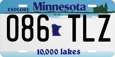 MN license plate 086TLZ