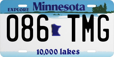 MN license plate 086TMG