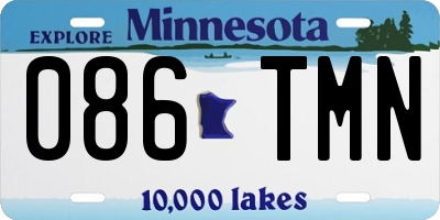 MN license plate 086TMN