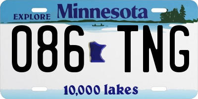 MN license plate 086TNG